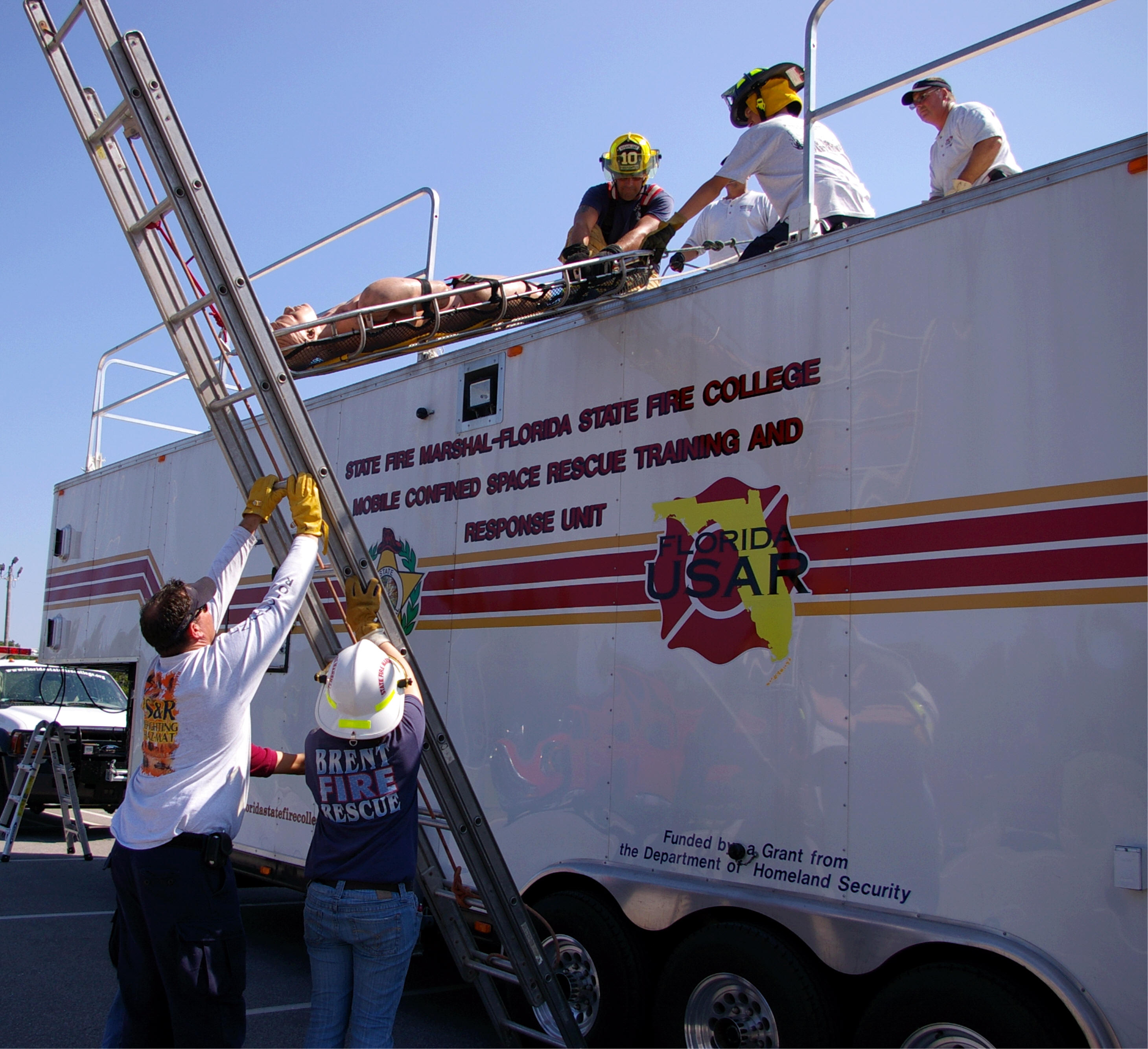 Florida State Fire College Confined Space Trailer